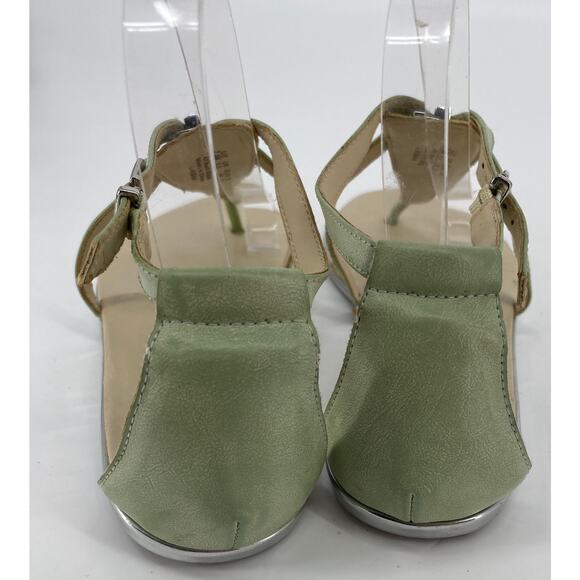 Franco Sarto Women's 7.5 Aisha, Mint adjustable strap thong sandals - Picture 4 of 6